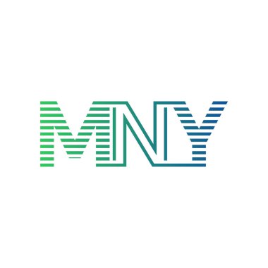 Modern MNY Logo Tasarımı. MNY Minimalist, Profesyonel ve Çok Yönlü İşletme Kimliği Simgesi