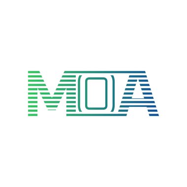 Modern MOA Logo Tasarımı. MOA Minimalist, Profesyonel ve İş Kimliği için Çok Yönlü Markalaştırma Simgesi