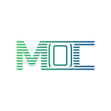 Modern MOC Logo Tasarımı. MOC Minimalist, Profesyonel ve İş Kimliği için Çok Yönlü Markalaştırma Simgesi