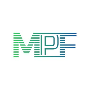 Modern MPF Logo Tasarımı. MPF Minimalist, Profesyonel ve İş Kimliği için Çok Yönlü Markalaştırma Simgesi