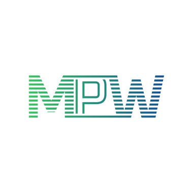 Modern MPW Logo Tasarımı. MPW Harfi Minimalist, Profesyonel ve İş Kimliği için Çok Yönlü Markalaştırma Simgesi