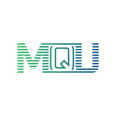 Modern MQU Logo Tasarımı. MQU Minimalist, Profesyonel ve Çok Yönlü İşletme Kimliği Simgesi