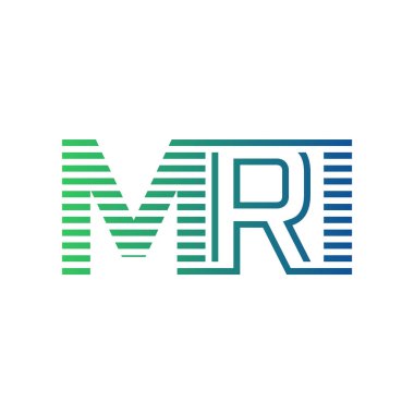 Modern MRI Logo Tasarımı. Harf MRI Minimalist, Profesyonel ve İş Kimliği için Çok Yönlü Markalaştırma Simgesi