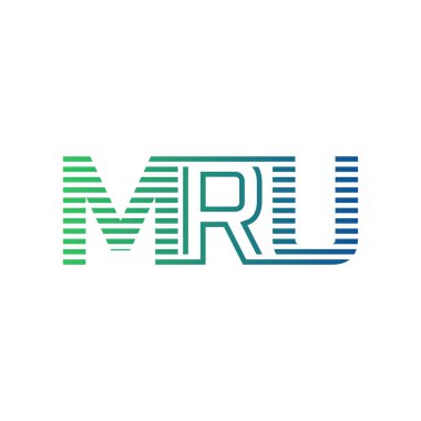 Modern MRU Logo Tasarımı. MRU Minimalist, Profesyonel ve İş Kimliği için Çok Yönlü Markalaştırma Simgesi