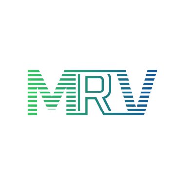 Modern MRV Logo Tasarımı. MRV Minimalist, Profesyonel ve İş Kimliği için Çok Yönlü Markalaştırma Simgesi