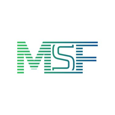Modern MSF Logo Tasarımı. MSF Minimalist, Profesyonel ve Çok Yönlü İşletme Kimliği Simgesi