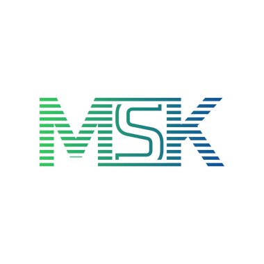 Modern MSK Logo Tasarımı. MSK Minimalist, Profesyonel ve Çok Yönlü İşletme Kimliği Simgesi