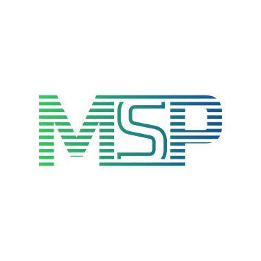 Modern MSP Logo Tasarımı. MSP Minimalist, Profesyonel ve Çok Yönlü İşletme Kimliği Simgesi