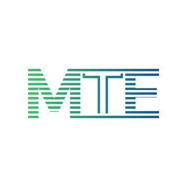 Modern MTE Logo Tasarımı. Harf MTE İş Kimliği Minimalist, Profesyonel ve Çok Yönlü Markalaştırma Simgesi