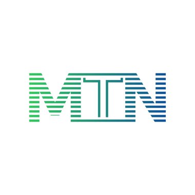 Modern MTN Logo Tasarımı. MTN Minimalist, Profesyonel ve Çok Yönlü İşletme Kimliği Simgesi