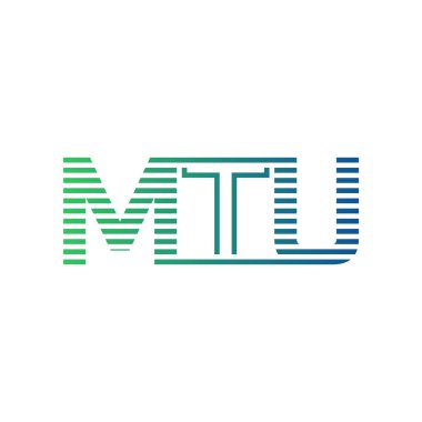 Modern MTU Logo Tasarımı. MTU Minimalist, Profesyonel ve Çok Yönlü İşletme Kimliği Simgesi