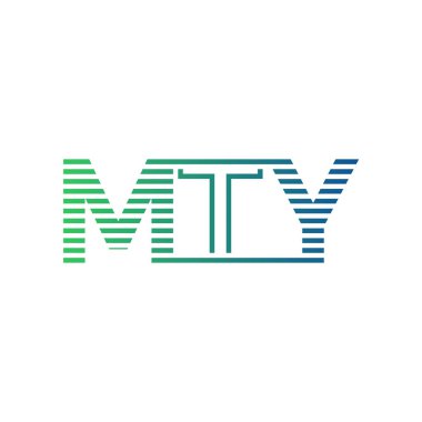 Modern MTY Logo Tasarımı. MTY Minimalist, Profesyonel ve İş Kimliği için Çok Yönlü Markalaştırma Simgesi