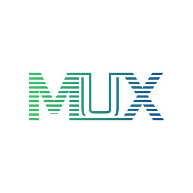 Modern MUX Logo Tasarımı. MUX Harfi Minimalist, Profesyonel ve İş Kimliği için Çok Yönlü Markalaştırma Simgesi