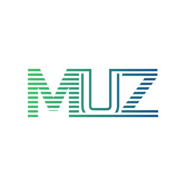 Modern MUZ Logo Tasarımı. MUZ Harfi Minimalist, Profesyonel ve İşletme Kimliği İçin Çok Yönlü Markalaşma Simgesi
