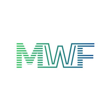 Modern MWF Logo Tasarımı. MWF Minimalist, Profesyonel ve Çok Yönlü İşletme Kimliği Simgesi