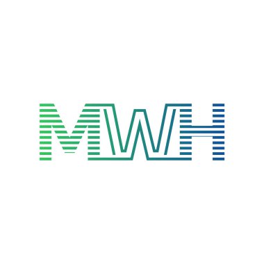 Modern MWH Logo Tasarımı. MWH Minimalist, Profesyonel ve Çok Yönlü İşletme Kimliği Simgesi
