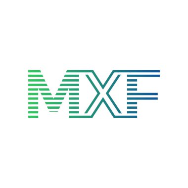 Modern MXF Logo Tasarımı. İşletme Kimliği İçin MXF Minimalist, Profesyonel ve Çok Yönlü Markalaştırma Simgesi