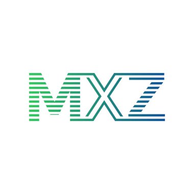 Modern MXZ Logo Tasarımı. MXZ Harfi İş Kimliği Minimalist, Profesyonel ve Çok Yönlü Markalaştırma Simgesi