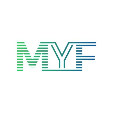 Modern MYF Logo Tasarımı. MYF Minimalist, Profesyonel ve Çok Yönlü İşletme Kimliği Simgesi