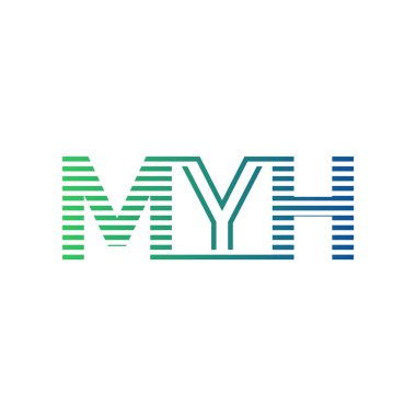Modern MYH Logo Tasarımı. MYH Minimalist, Profesyonel ve Çok Yönlü İşletme Kimliği Simgesi