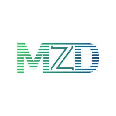 Modern MZD Logo Tasarımı. MZD Harfi İş Kimliği Minimalist, Profesyonel ve Çok Yönlü Markalaştırma Simgesi