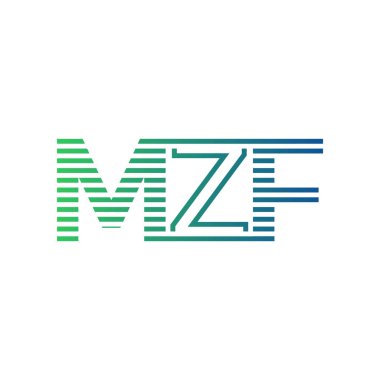 Modern MZF Logo Tasarımı. MZF Minimalist, Profesyonel ve Çok Yönlü İşletme Kimliği Simgesi