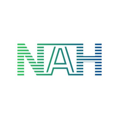 Modern NAH Logo Design. Letter NAH Minimalist, Professional, and Versatile Branding Icon for Business Identity clipart