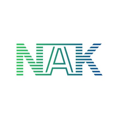 Modern NAK Logo Tasarımı. NAK Minimalist, Profesyonel ve İş Kimliği için Çok Yönlü Markalaştırma Simgesi