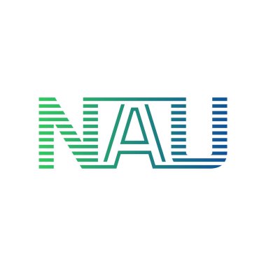 Modern NAU Logo Tasarımı. NAU Minimalist, Profesyonel ve Çok Yönlü İşletme Kimliği Simgesi