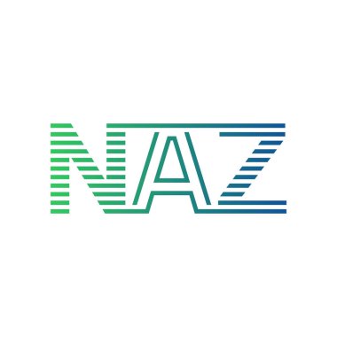 Modern NAZ Logo Tasarımı. NAZ Minimalist, Profesyonel ve İş Kimliği için Çok Yönlü Markalaştırma Simgesi