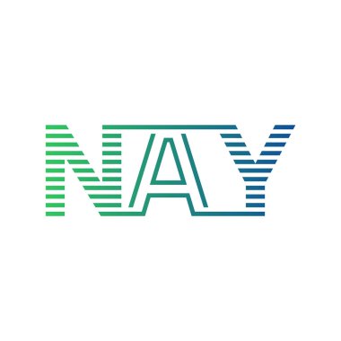 Modern NAY Logo Tasarımı. NAY Minimalist, Profesyonel ve İş Kimliği için Çok Yönlü Markalaştırma Simgesi