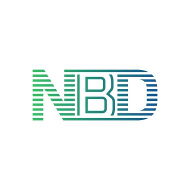Modern NBD Logo Tasarımı. NBD 'nin Minimalist, Profesyonel ve Çok Yönlü İşletme Kimliği Simgesi