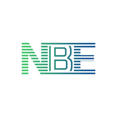Modern NBE Logo Tasarımı. İş Kimliği için NBE Minimalist, Profesyonel ve Çok Yönlü Markalaştırma Simgesi