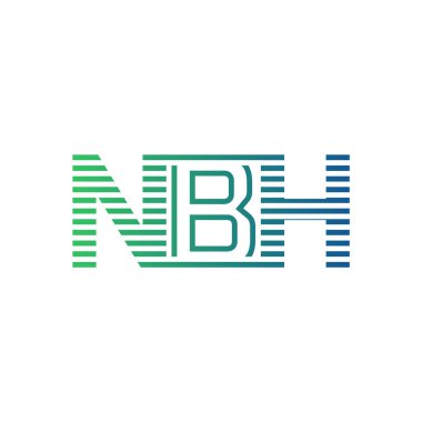 Modern NBH Logo Tasarımı. NBH 'nin Minimalist, Profesyonel ve İşletme Kimliği İçin Çok Yönlü Markalaşma Simgesi