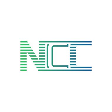 Modern NCC Logo Tasarımı. NCC Minimalist, Profesyonel ve İşletme Kimliği İçin Çok Yönlü Markalaştırma Simgesi