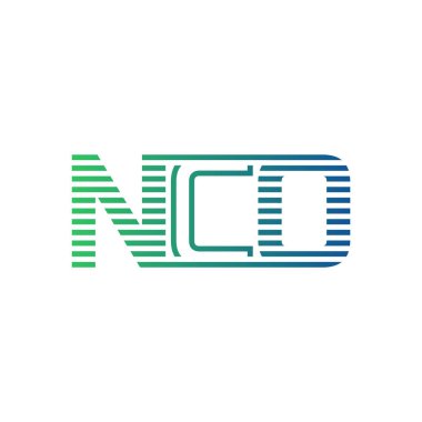 Modern NCO Logo Tasarımı. NCO Minimalist, Profesyonel ve İşletme Kimliği İçin Çok Yönlü Markalaştırma Simgesi