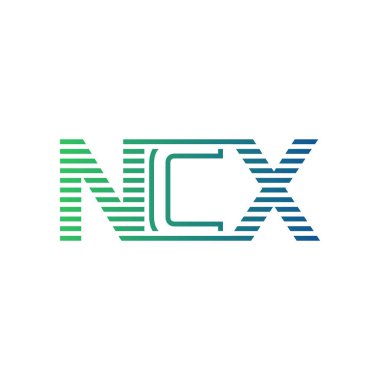 Modern NCX Logo Tasarımı. NCX Mektubu İş Kimliği Minimalist, Profesyonel ve Çok Yönlü Markalaştırma Simgesi