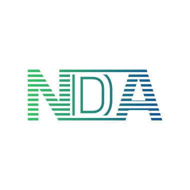 Modern NDA Logo Tasarımı. Harf NDA İş Kimliği Minimalist, Profesyonel ve Çok Yönlü Markalaştırma Simgesi