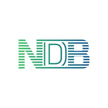 Modern NDB Logo Tasarımı. Harf NDB İş Kimliği Minimalist, Profesyonel ve Çok Yönlü Markalaştırma Simgesi