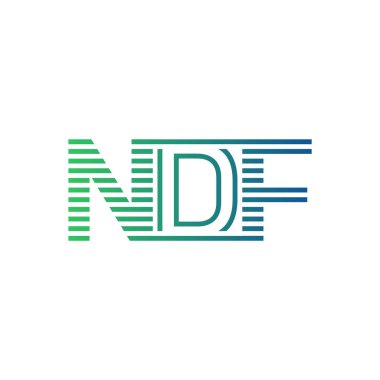 Modern NDF Logo Tasarımı. İş Kimliği İçin NDF Minimalist, Profesyonel ve Çok Yönlü Markalaştırma Simgesi