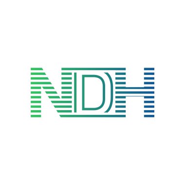 Modern NDH Logo Tasarımı. İş Kimliği için NDH Minimalist, Profesyonel ve Çok Yönlü Markalaştırma Simgesi