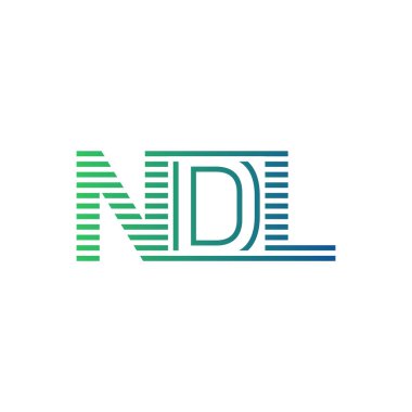 Modern NDL Logo Tasarımı. Harf NDL İş Kimliği Minimalist, Profesyonel ve Çok Yönlü Markalaştırma Simgesi