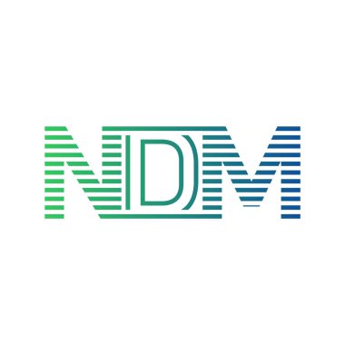 Modern NDM Logo Tasarımı. İş Kimliği İçin NDM Minimalist, Profesyonel ve Çok Yönlü Markalaştırma Simgesi