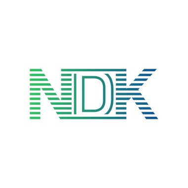 Modern NDK Logo Tasarımı. Harf NDK İş Kimliği Minimalist, Profesyonel ve Çok Yönlü Markalaştırma Simgesi