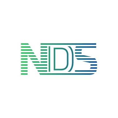 Modern NDS Logo Tasarımı. NDS Minimalist, Profesyonel ve İşletme Kimliği İçin Çok Yönlü Markalaştırma Simgesi