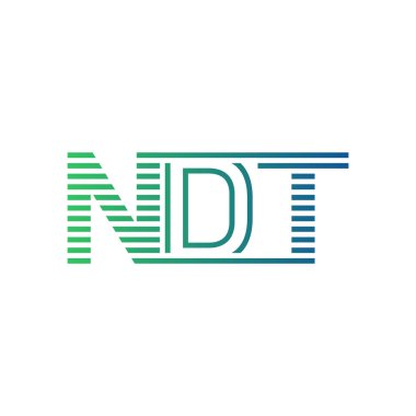 Modern NDT Logo Tasarımı. İş Kimliği için NDT Minimalist, Profesyonel ve Çok Yönlü Markalaştırma Simgesi