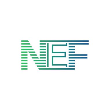 Modern NEF Logo Tasarımı. NEF Minimalist, Profesyonel ve İş Kimliği için Çok Yönlü Markalaştırma Simgesi