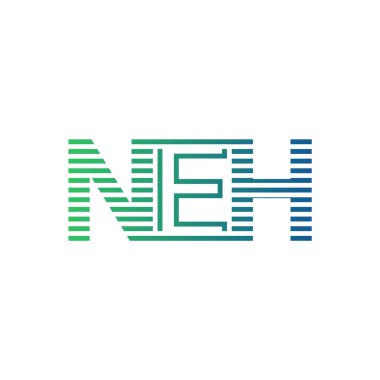 Modern NEH Logo Tasarımı. NEH Minimalist, Profesyonel ve İş Kimliği için Çok Yönlü Markalaştırma Simgesi
