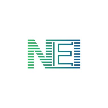 Modern NEI Logo Tasarımı. NEI Minimalist, Profesyonel ve İş Kimliği için Çok Yönlü Markalaştırma Simgesi