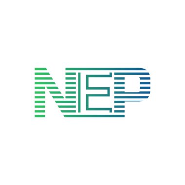 Modern NEP Logo Tasarımı. NEP Minimalist, Profesyonel ve İş Kimliği için Çok Yönlü Markalaştırma Simgesi